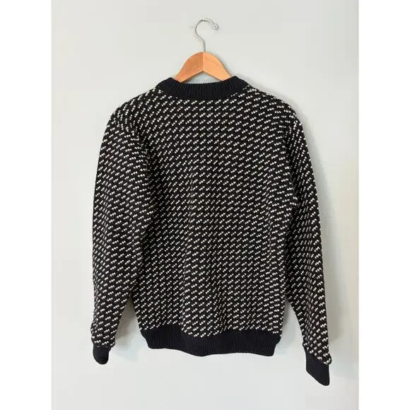 Vintage 80s LL Bean Norwegian Birds Eye fisherman’s sweater - Picture 2 of 4